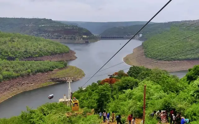 Pathala Ganga and surrounding Srisailam landscape